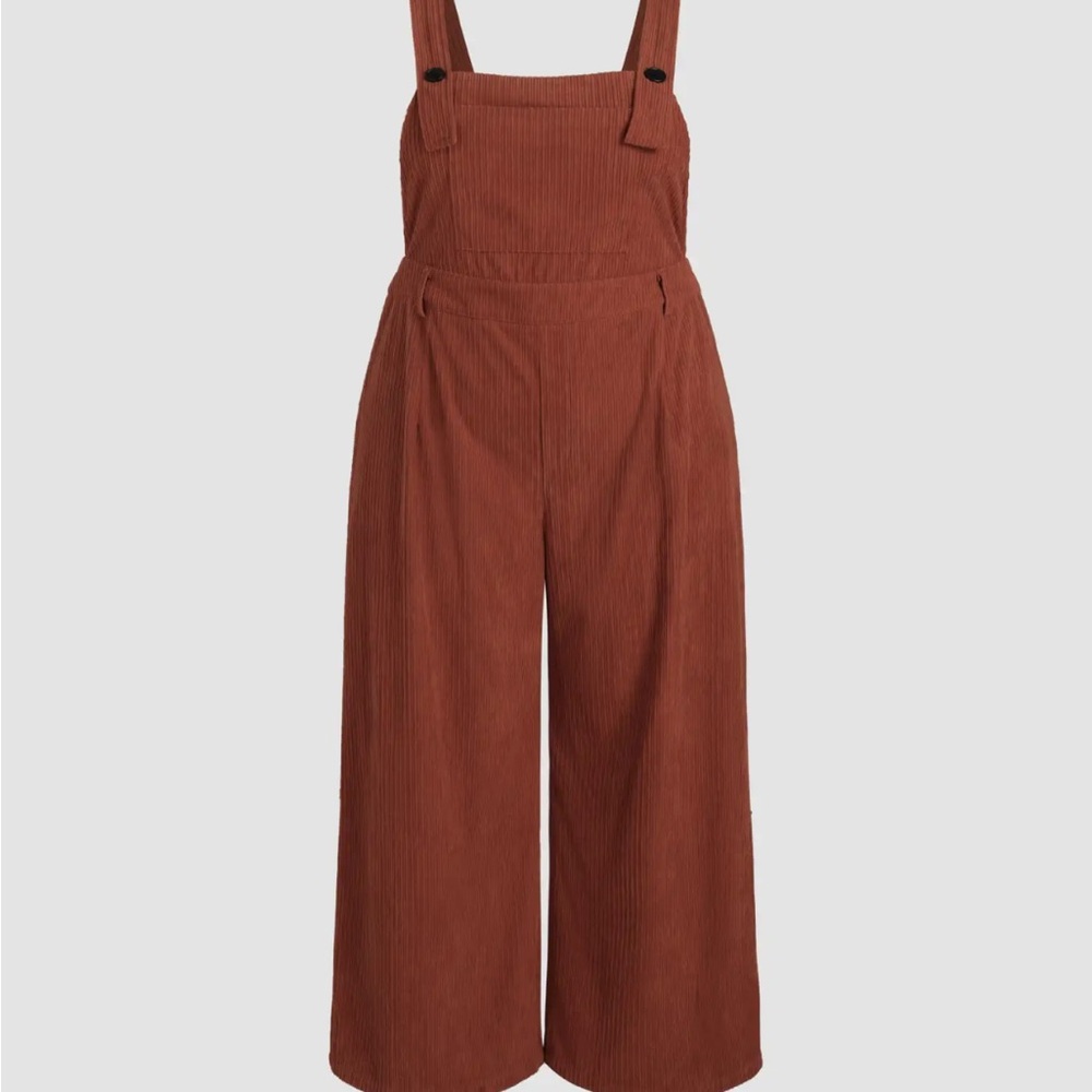 Cider Orange Corduroy Jumpsuit